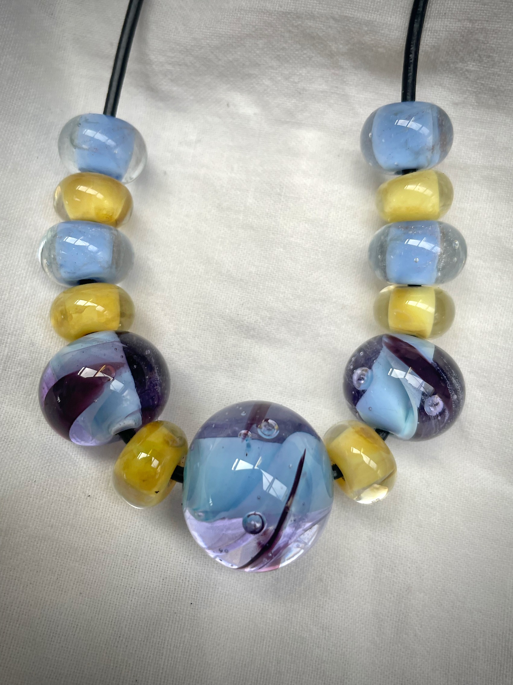 SoftHard Necklace (blue base)