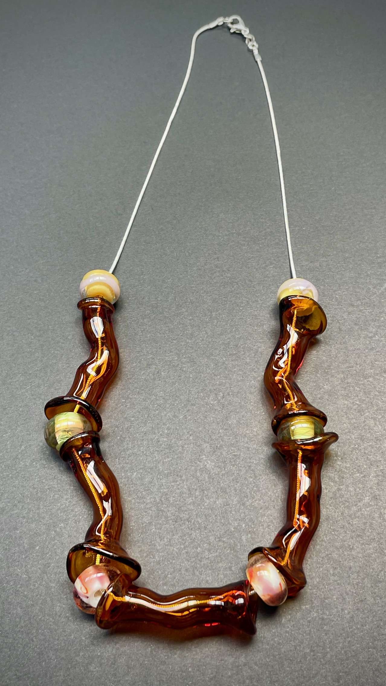 Post Prehistoric Lines (amber flare & green)