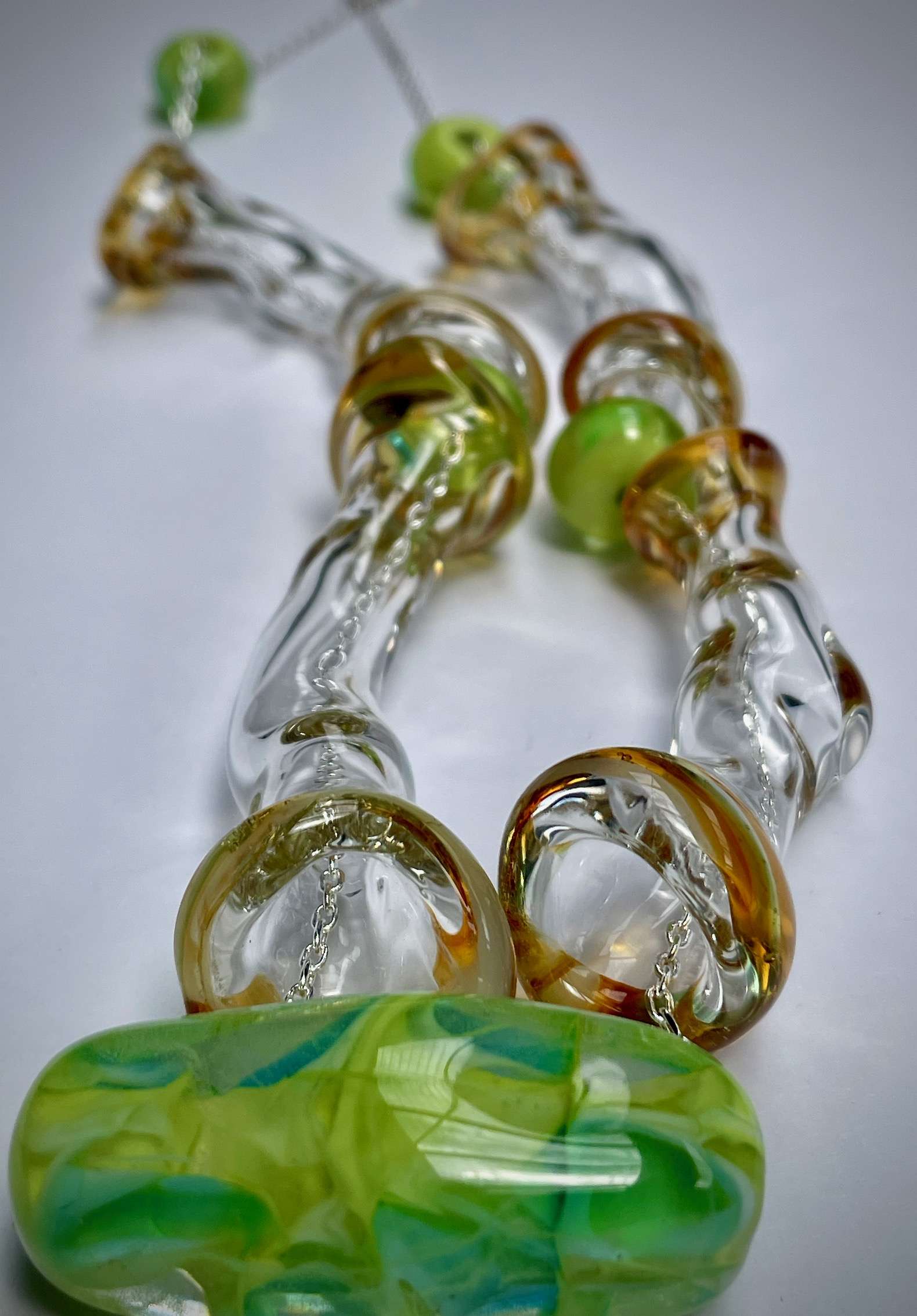 Post Prehistoric Lines (amber & green)
