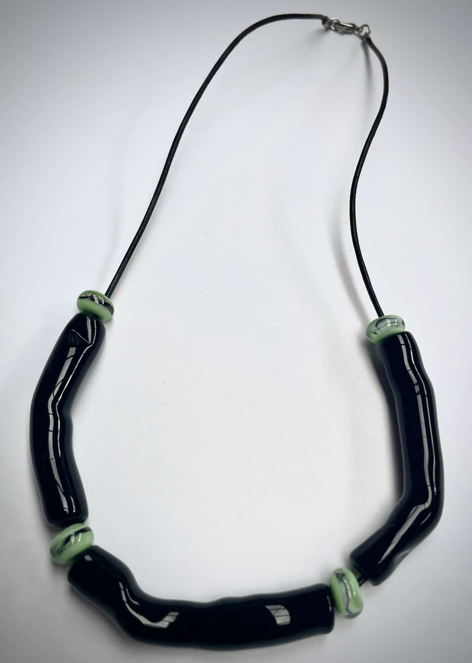 SoftHard Necklace (black & green)