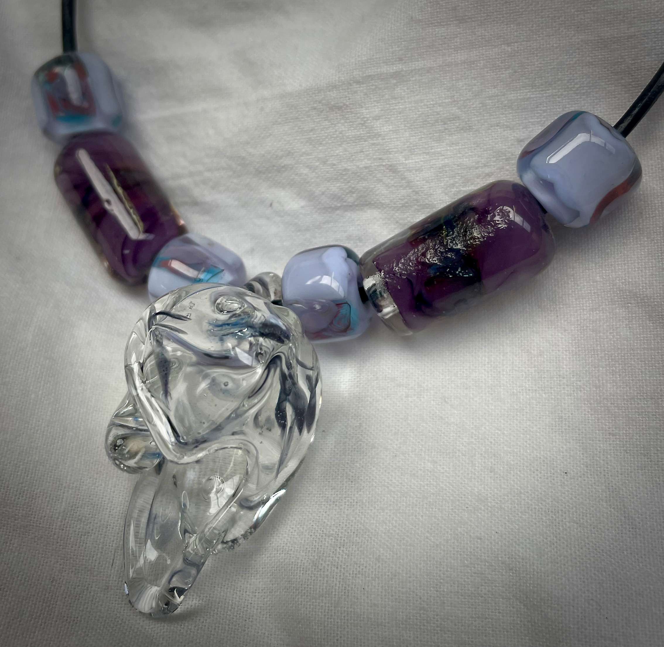 SoftHard Necklace (clear cube)