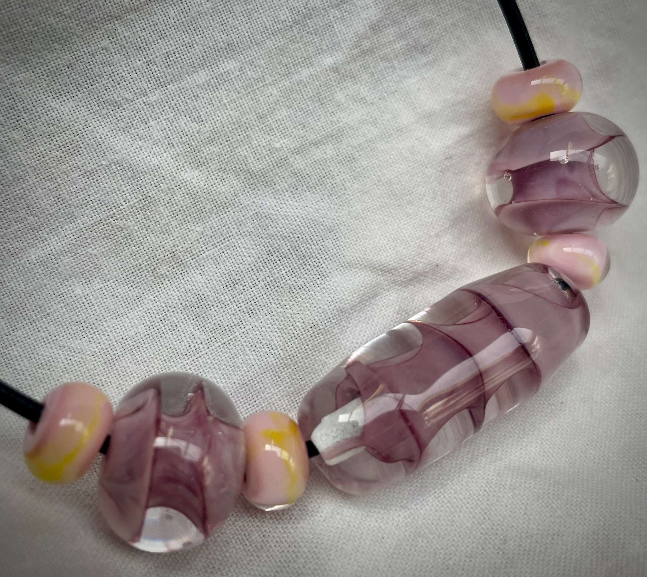 SoftHard Necklace (purple double)
